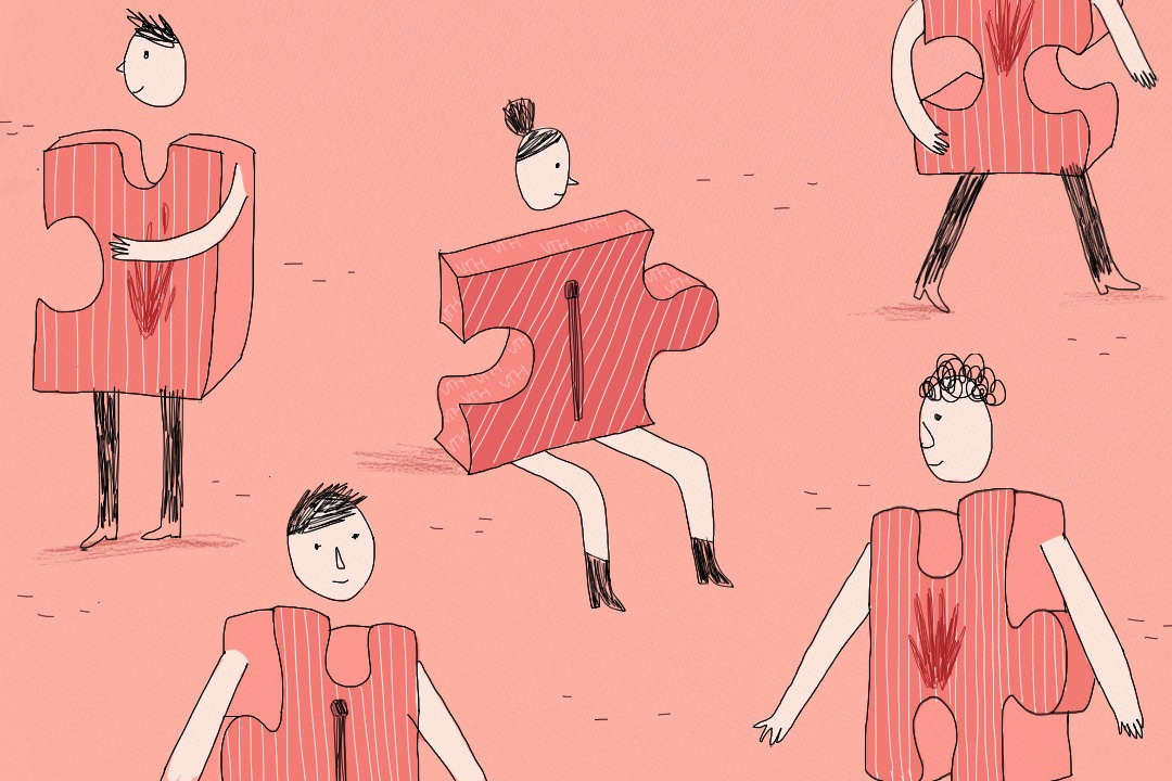 Toi va ban than khac gioi hoa giai nho Tinder hinh anh