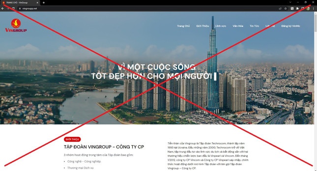 Vingroup canh bao lua dao gia mao tap doan hinh anh