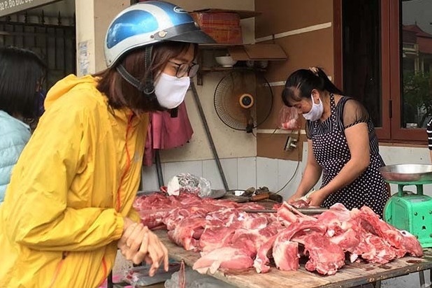 Gia heo hoi tang don dau Tet, thit nhap khau chi 56.000 dong/kg hinh anh