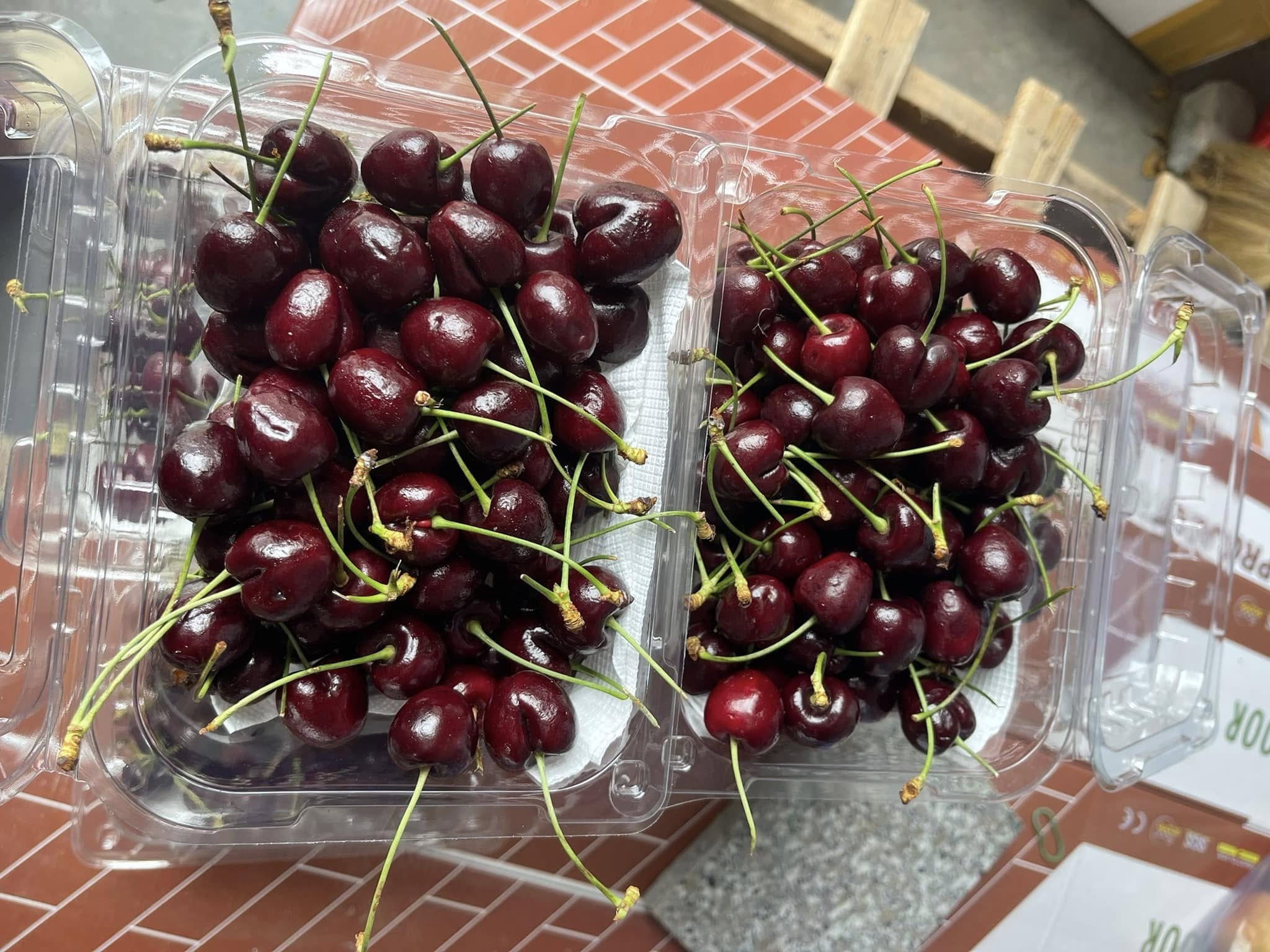 Cherry nhap khau gia re 200.000 dong/kg hut khach Tet hinh anh