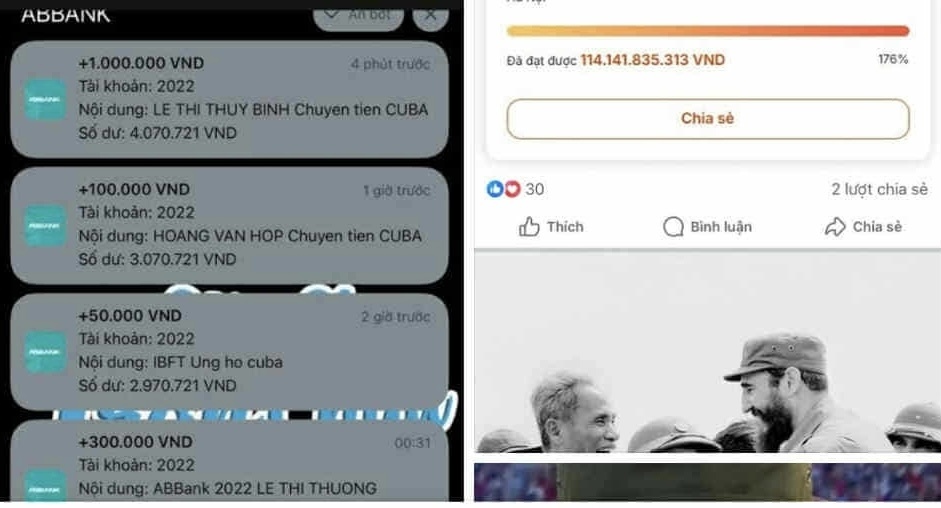 Nhieu nguoi chuyen nham tien ung ho Cuba: Ngan hang noi gi? hinh anh