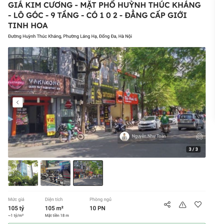 Hoan Kiem,  Lang Ha,  tien ty anh 1