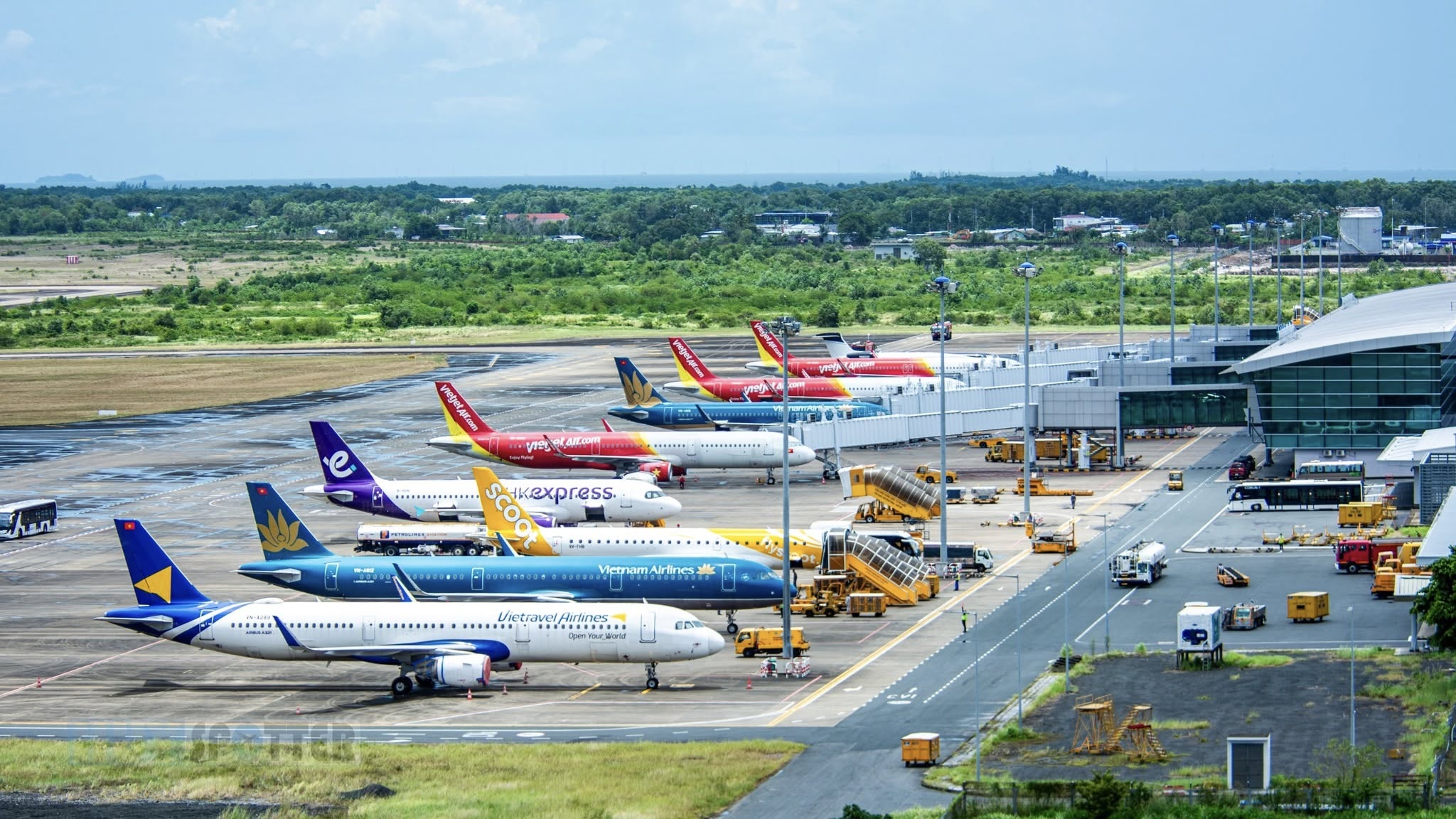 Sat Tet, hang hang khong dua nhau mo rong doi tau bay, tuyen tiep vien hinh anh