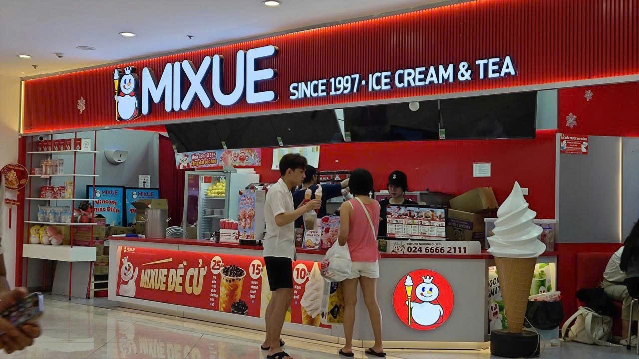 Mixue bat dau 'loc' cua hang tai Viet Nam hinh anh