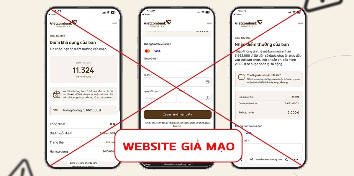 Vietcombank gui canh bao khan toi khach hang hinh anh