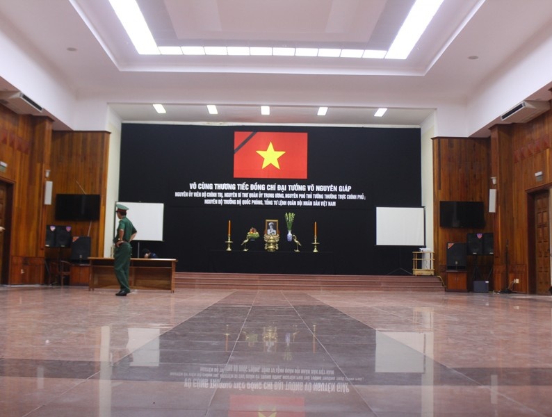 Dien tap truoc gio lam le vieng Dai tuong o Quang Binh hinh anh