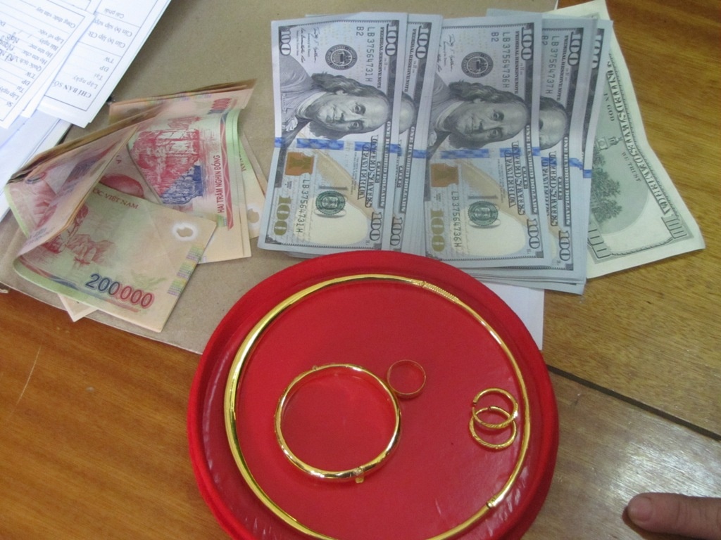 Dau nam, dot nhap nha dan trom vang va dola hinh anh