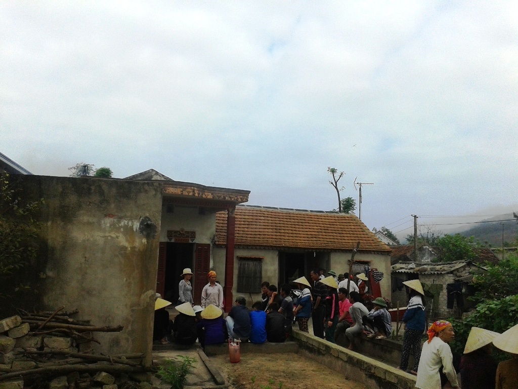 Ngôi nhà nơi anh Phong thắt cổ tự tử.