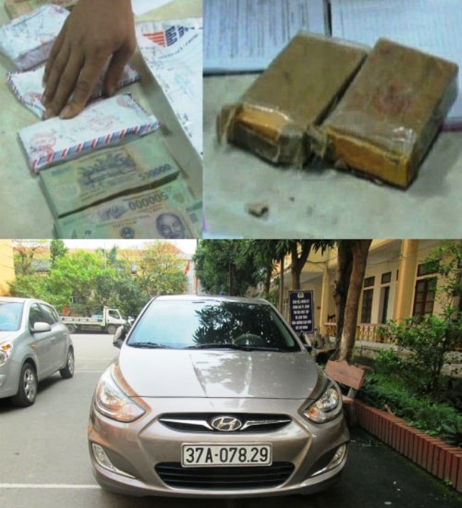 Tang vật vụ án.