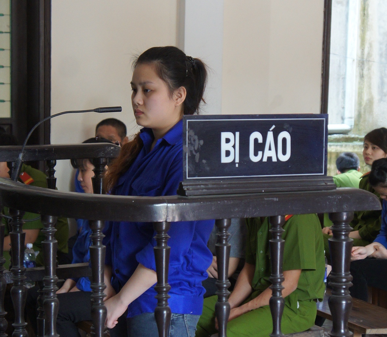 Bị cáo Ngọc tại phiên tòa xét xử.