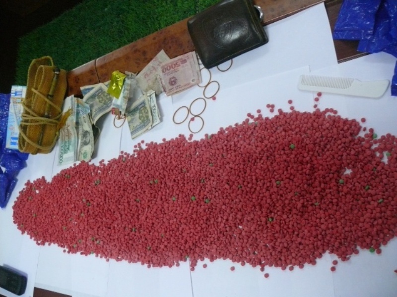Số ma túy tổng hợp công an thu giữ.