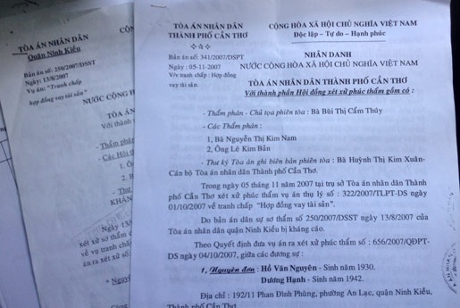 Hai bản án sơ thẩm và phúc thẩm đều tuyên người vay vàng phải trả cho ông Nguyên hơn 100 lượng vàng.