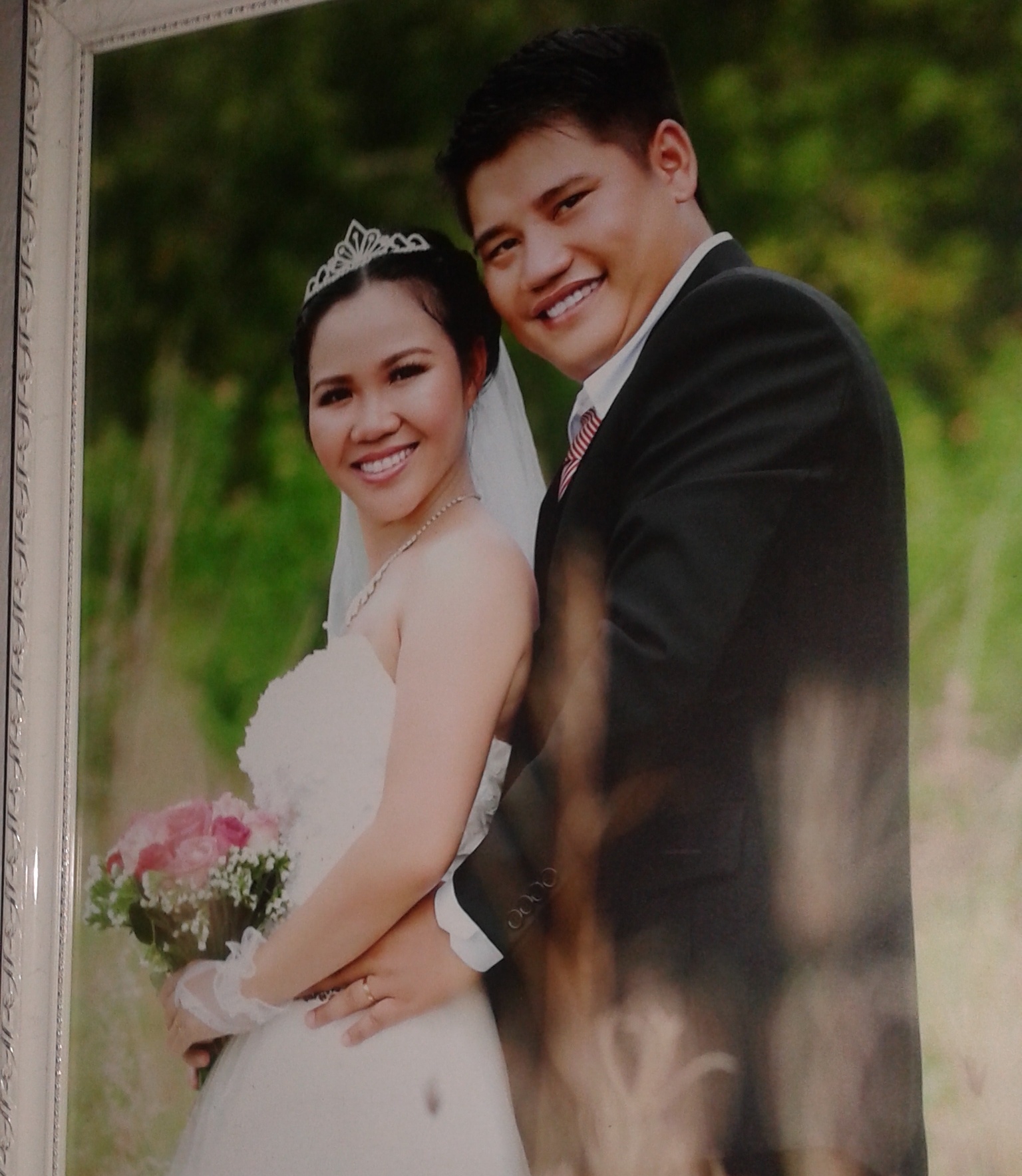 Ảnh cưới của anh Thắng và chị Thanh.