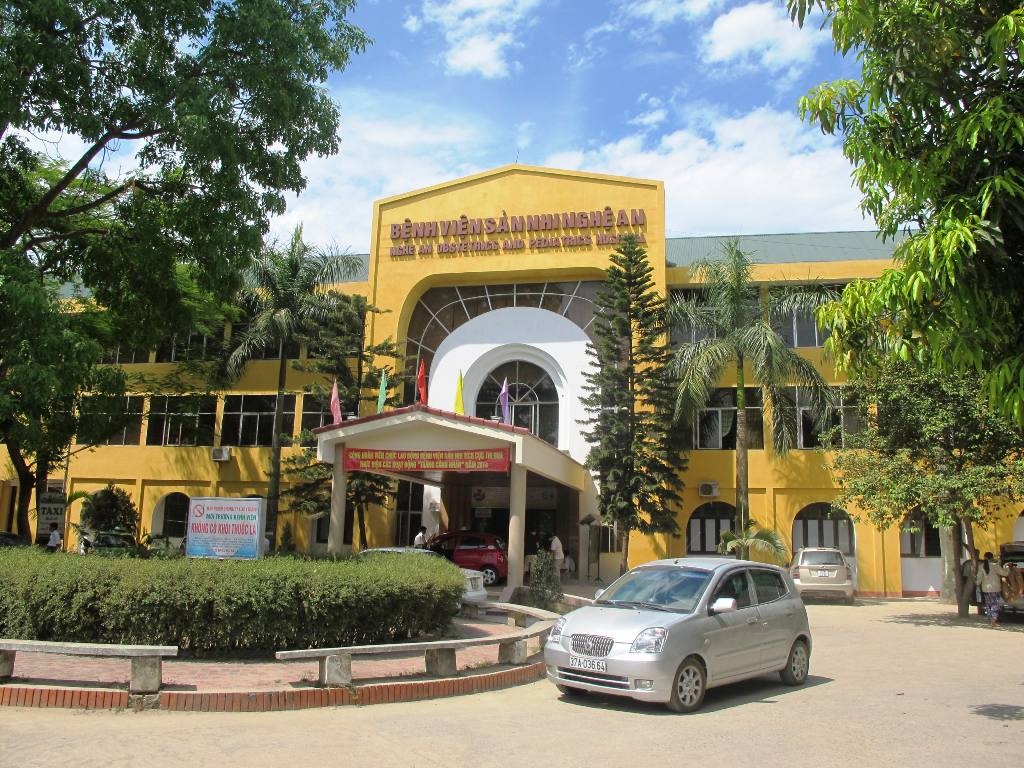 Bệnh viện Sản Nhi Nghệ An, nơi xảy ra vụ việc.