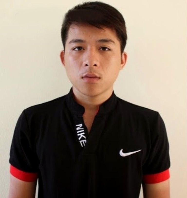 Đối tượng Vũ Hồng Ban tại cơ quan điều tra.