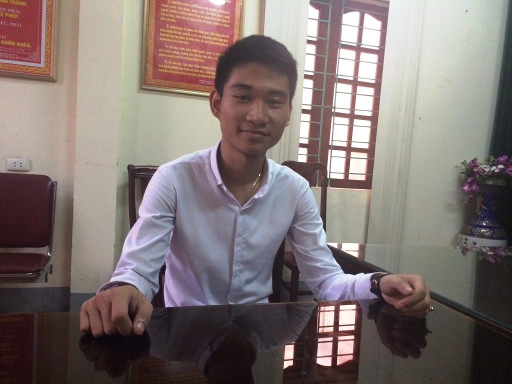 Sinh viên Nguyễn Hữu Hà.