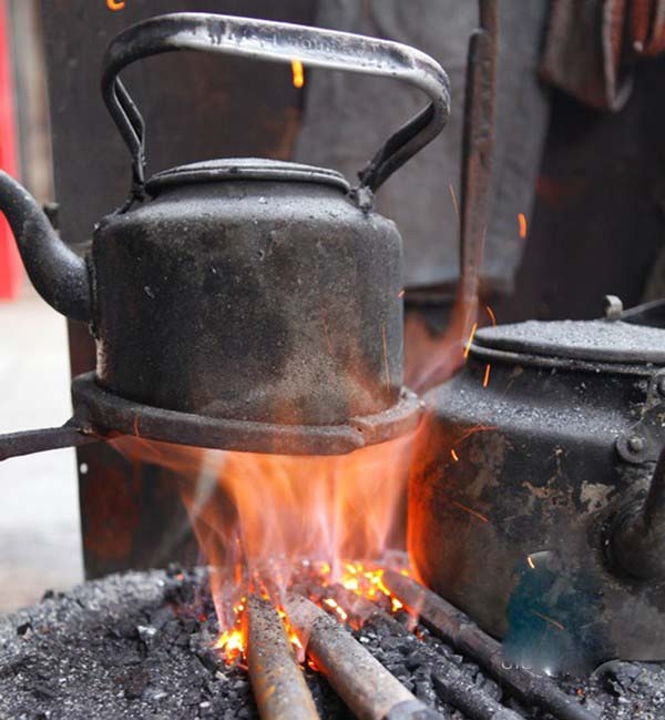 Giờ nổi lửa cũng khá ít trong ngày...