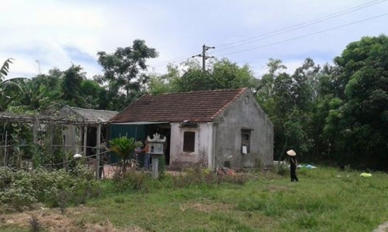 Ngôi nhà nơi bà Minh đang ở.