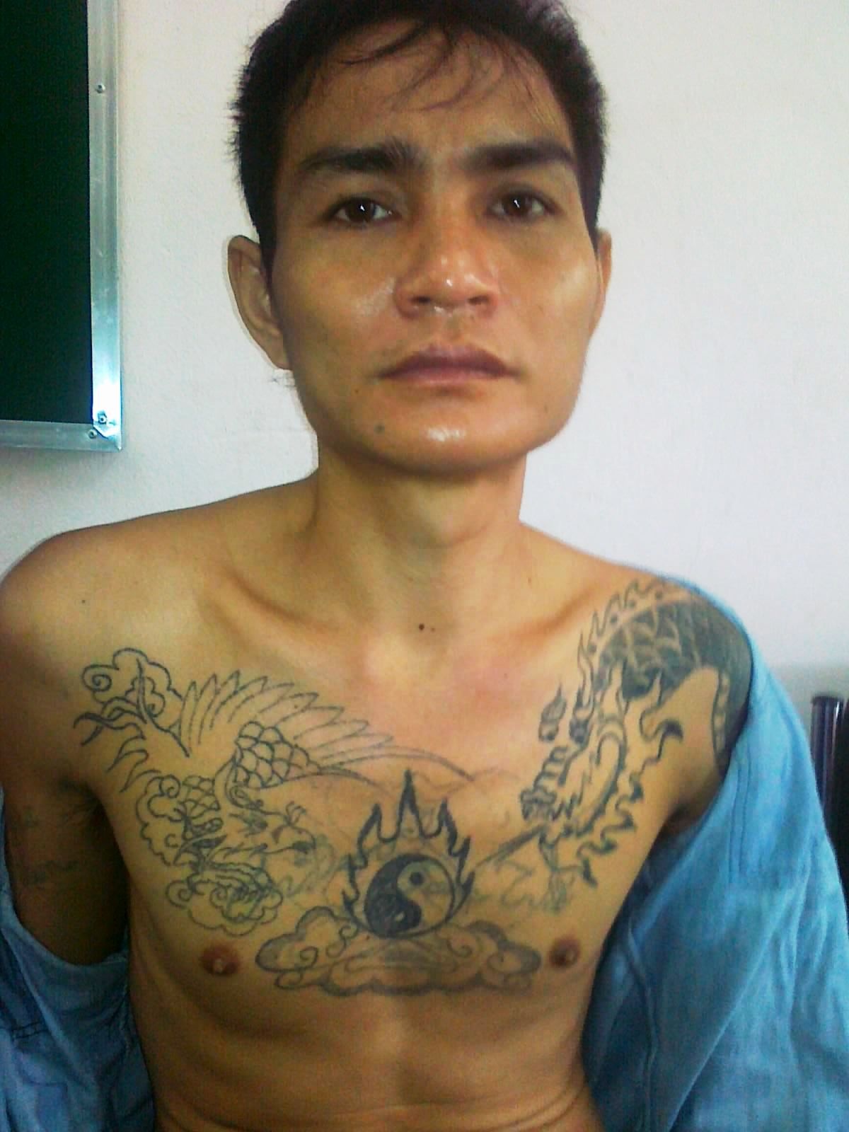 Lô Văn Bình tại cơ quan điều tra.