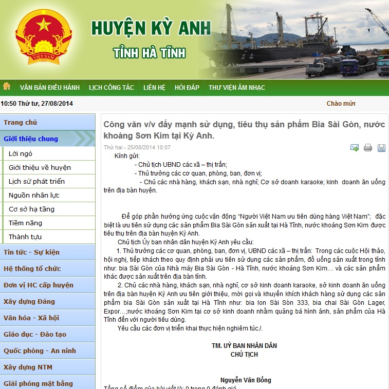 Chu tich UBND ra cong van yeu cau 'uu tien' dung bia Sai Gon hinh anh