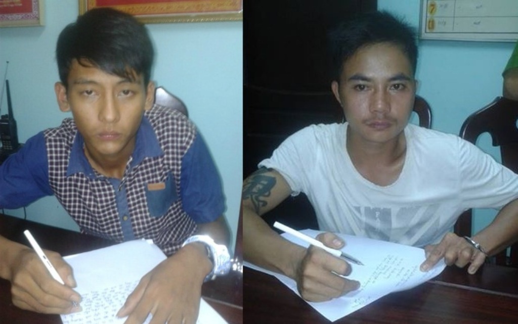 Viết và Phương tại phòng cảnh sát 113 công an Nghệ An.
