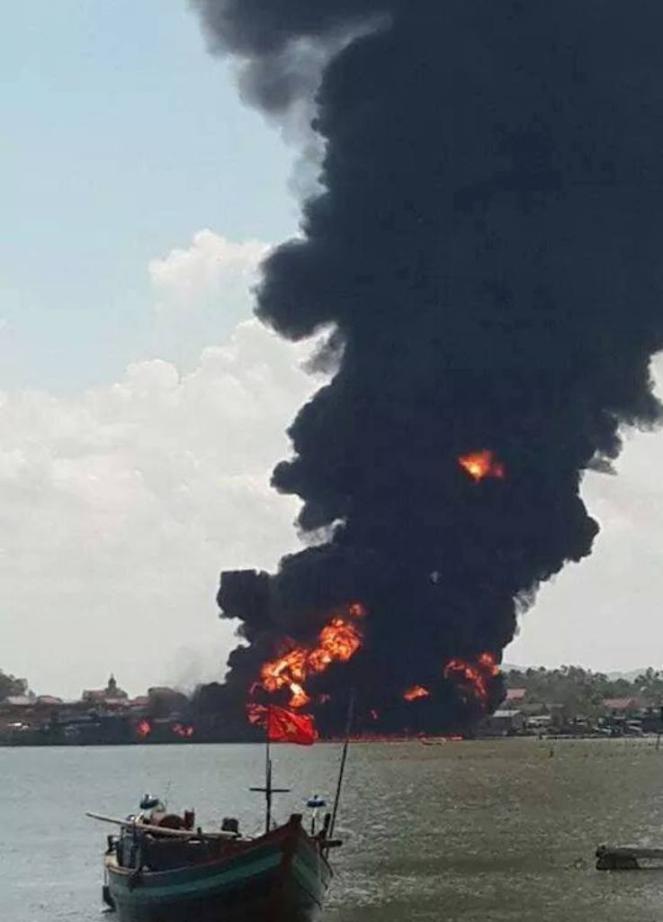 Hiện trường vụ cháy làm 2 người chết, 1 người mất tích và 1 người bị thương.