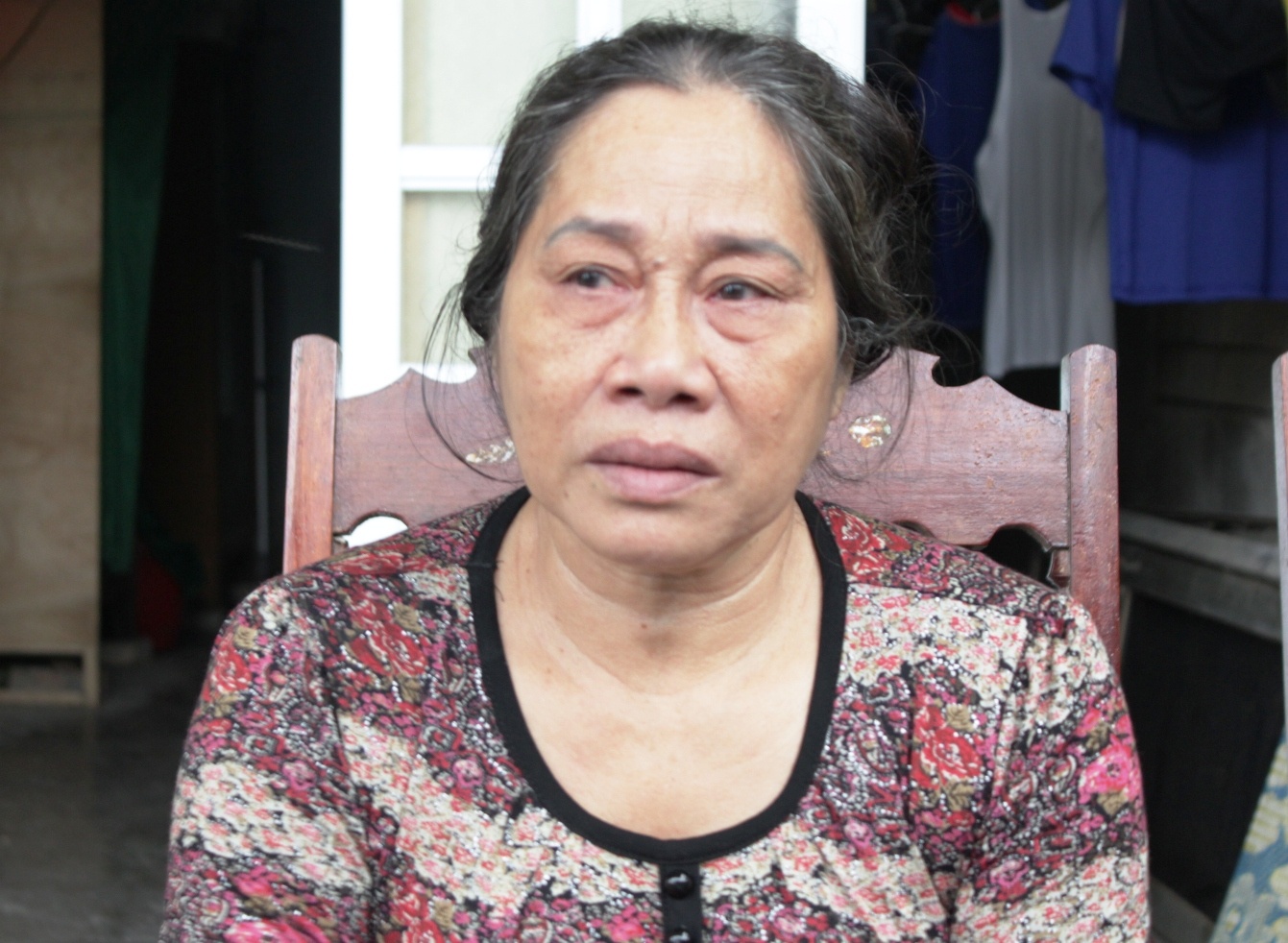 Bà Điệp vô cùng đau đớn trước cái chết oan uổng của con.