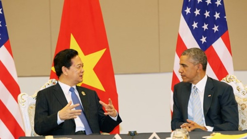 Chuyen ben le cuoc gap Nguyen Tan Dung - Obama hinh anh