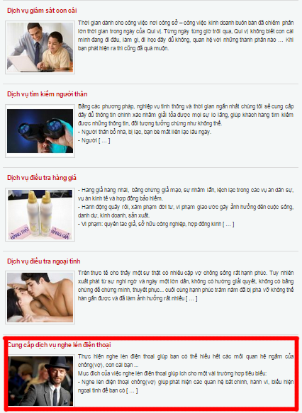 Dịch vụ nghe lén điện thoại nhằm phục vụ cho nhiều đối tượng với những mục đích khác nhau.