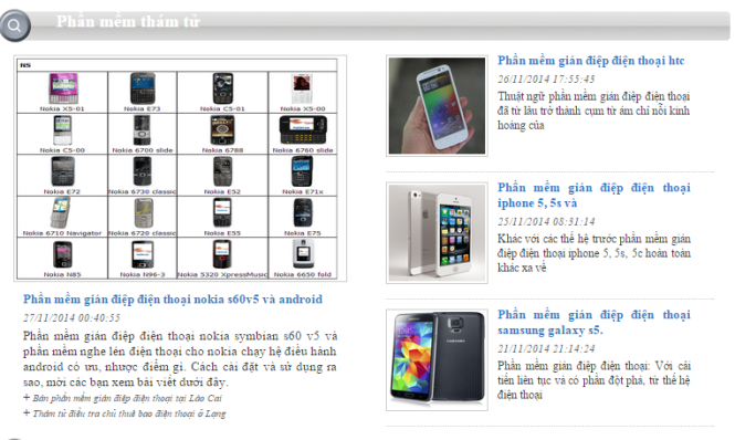 Những phần mềm thám tử có thể dùng được trên bất kì dòng điện thoại nào.