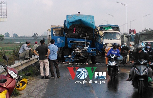 Hiện trường vụ tai nạn.