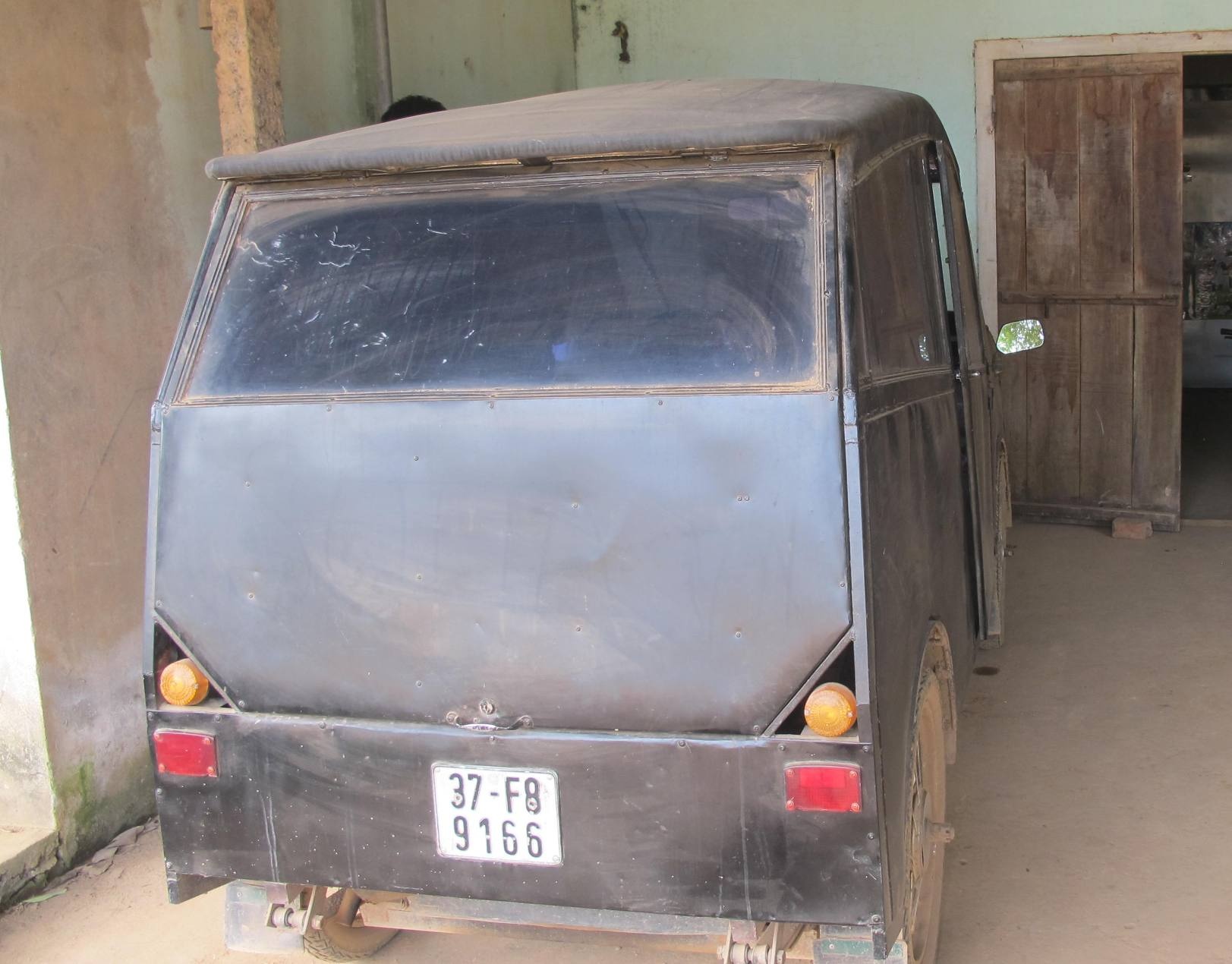 Chiếc xe tự chế của anh Sơn.