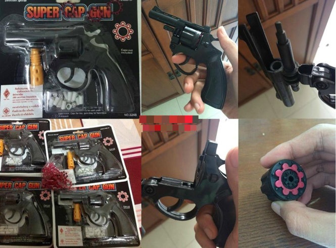 Thông tin, hình ảnh Dũng rao bán súng pháo trên mạng -  Ảnh chụp từ màn hình máy tính