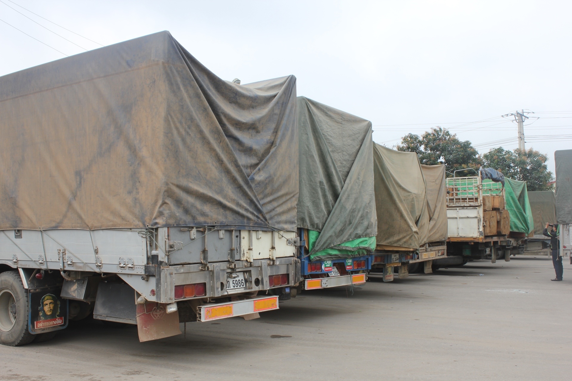 Ông Phan Huy Chương, Phó chánh thanh tra Sở giao thông vận tải Nghệ An (GTVT) sáng 6/3 cho biết, đoàn xe đang bị tạm giữ tại Bến xe khách huyện Đô Lương (Nghệ An) để chờ xử lý.