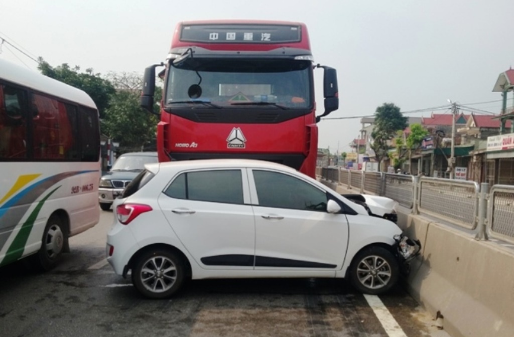 Hiện trường vụ tai nạn.