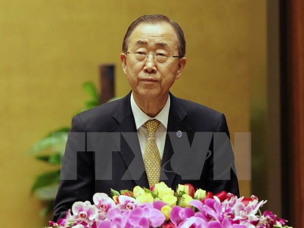 Tong thu ky Lien Hop Quoc Ban Ki Moon du ky hop quoc hoi VN hinh anh