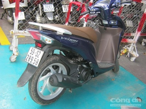 Chiếc xe máy Bình và Phúc sử dụng đi gây án.
