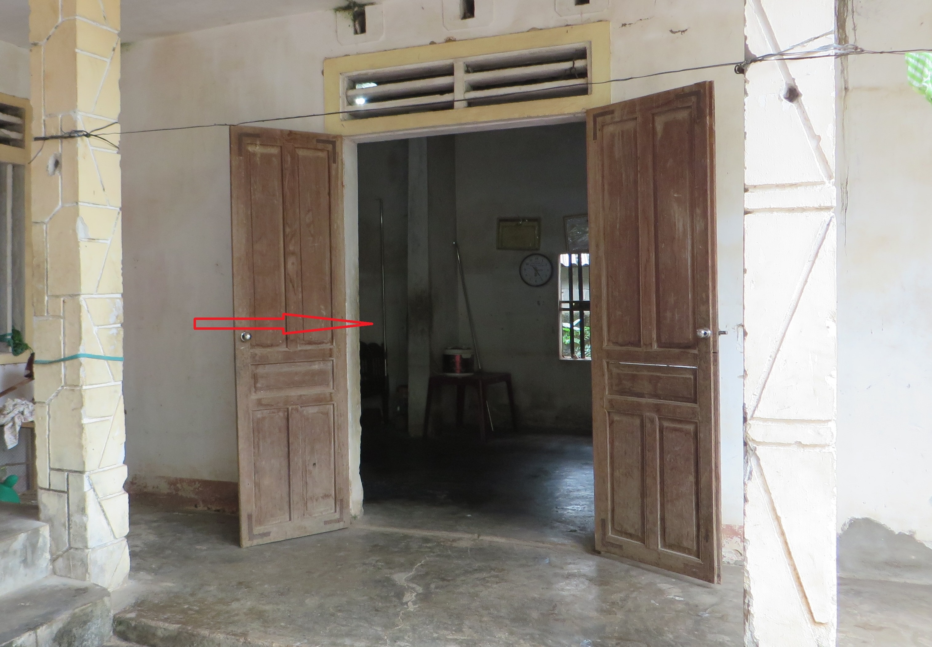 Ngôi nhà nơi Giang châm lửa đốt vợ, con. Ảnh: Phạm Hòa.