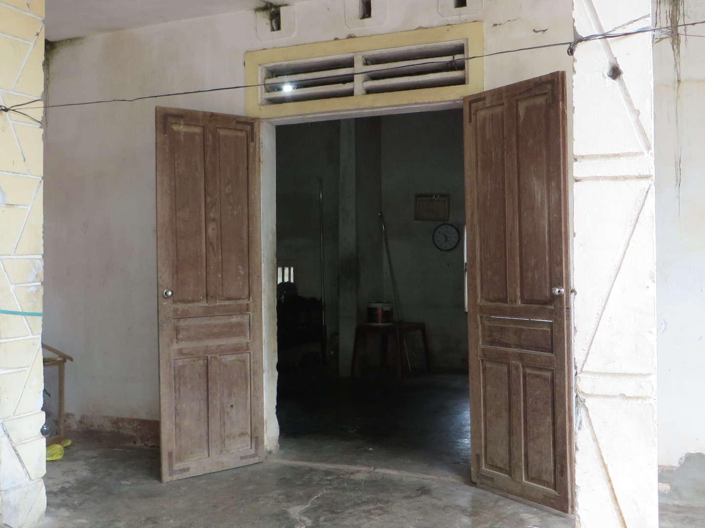 Ngôi nhà nơi Giang châm lửa đốt vợ, con. Ảnh: Phạm Hòa.