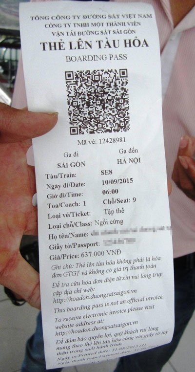 Thẻ lên tàu hỏa thay cho loại vé giấy truyền thống trước đây.