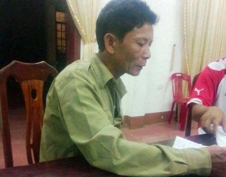 Nghi can Khính khi bị bắt. Ảnh: