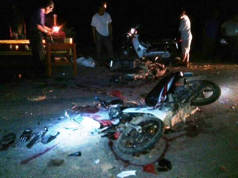 Xe may dam doi dau trong dem Trung thu, 5 nguoi thuong vong hinh anh