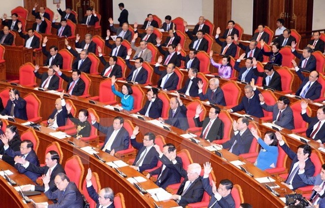 Bo Chinh tri trinh ket qua gioi thieu nhan su trung uong hinh anh