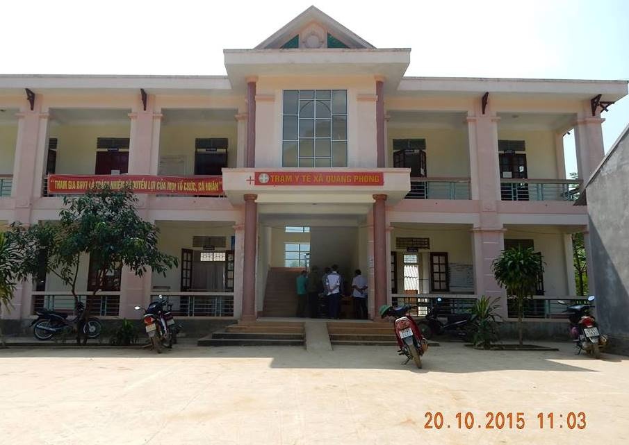 Trạm Y tế xã Quang Phong, nơi xảy ra sự việc. Ảnh: Lương Ý.