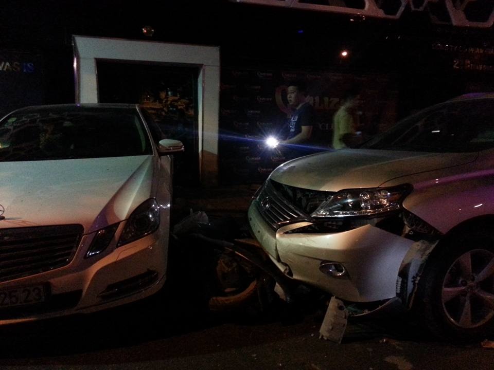 Hiện trường vụ tai nạn. Ảnh: Hoàn Nguyễn.