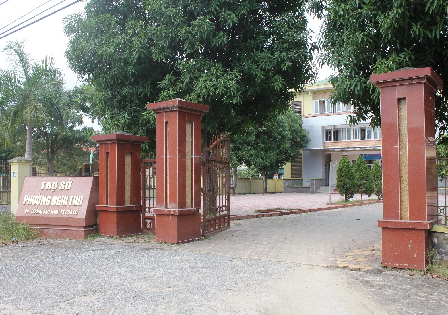 UBND phường Nghi Thu, nơi ông Tuân được điều động về làm Bí thư Đảng ủy phường. Ảnh: Phạm Hòa.