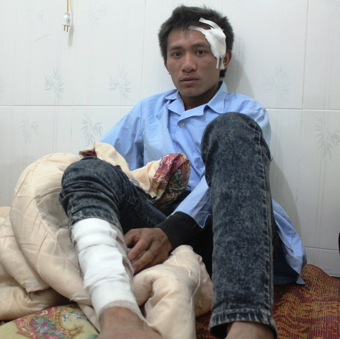 Anh Kiên cho biết không tin mình đang còn sống. Ảnh: Phạm Hòa.