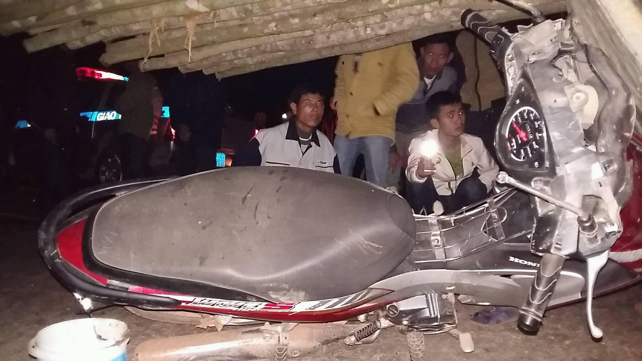 Hiện trường vụ tai nạn. Ảnh: Phan Ngọc.