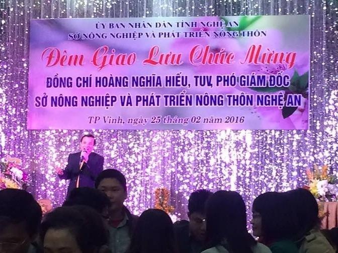 So Nong nghiep Nghe An mo tiec mung tan Pho giam doc hinh anh