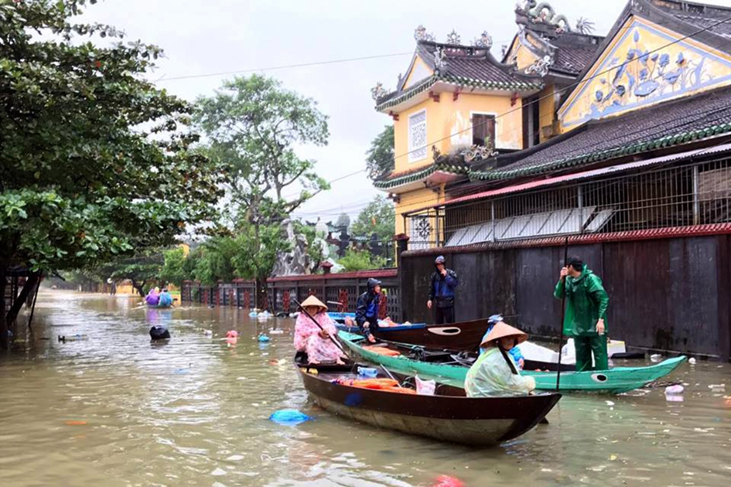 cam cheo thuyen trong lu anh 1
